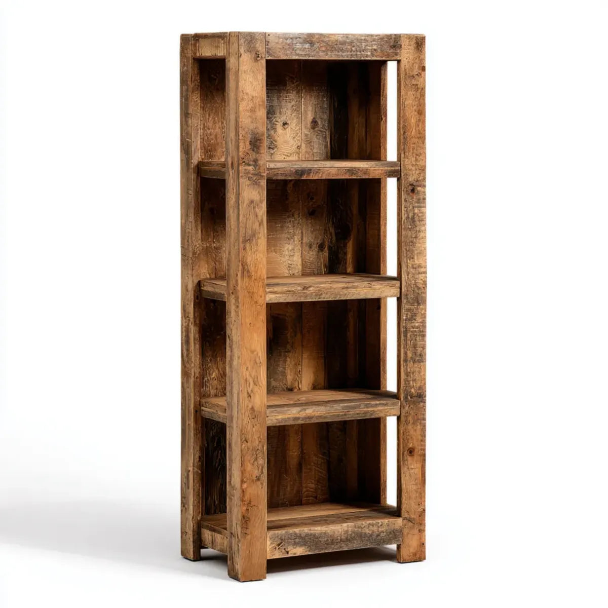 Standregal Bücherregal Braun 60 x 30 x 175 cm Altholz-Massivholz Rechteckig