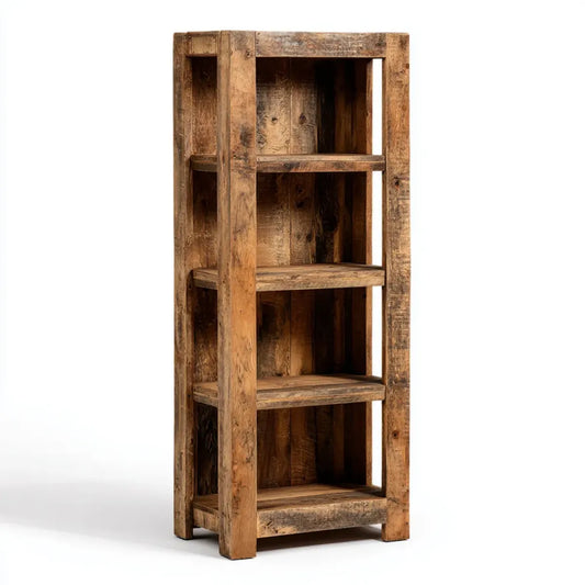 Standregal Bücherregal Braun 60 x 30 x 175 cm Altholz-Massivholz Rechteckig